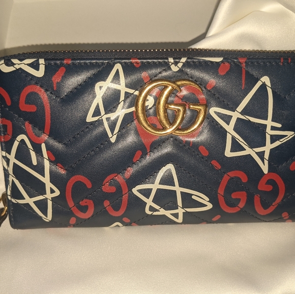Gucci Blue and Red Wallet - Picture 5 of 11